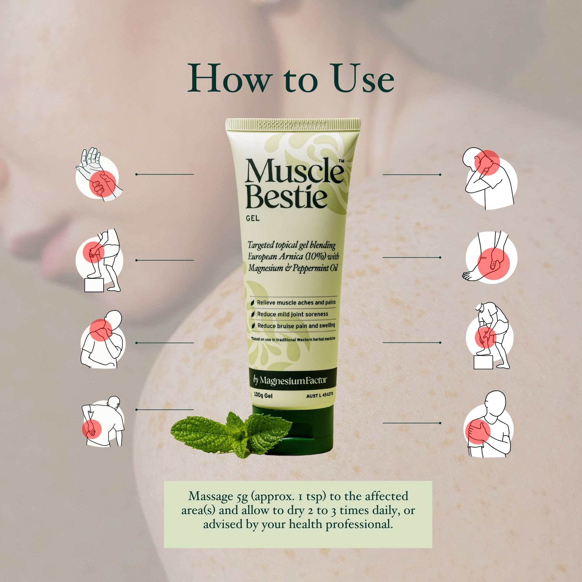 How to use Muscle Bestie Gel